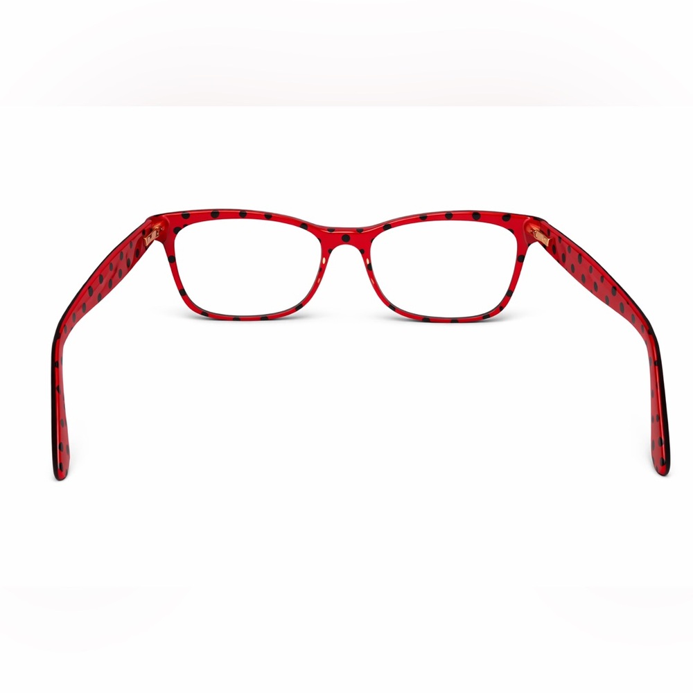 Dolce & Gabbana Women’s Red and Black Polka Dot Temple Sunglasses - Picture 2 of 5